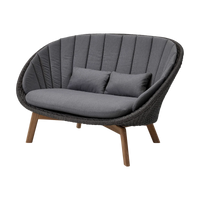 Peacock 2-seater sofa by Cane-line, designed by Foersom & Hiort-Lorenzen MDD