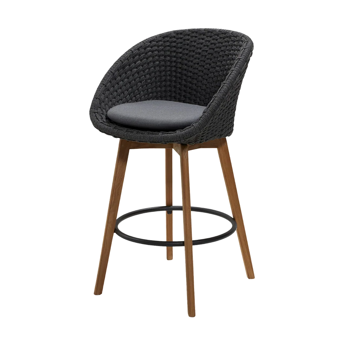 Peacock bar chair by Cane-line, designed by Foersom & Hiort-Lorenzen MDD