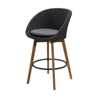 Peacock bar chair by Cane-line, designed by Foersom & Hiort-Lorenzen MDD