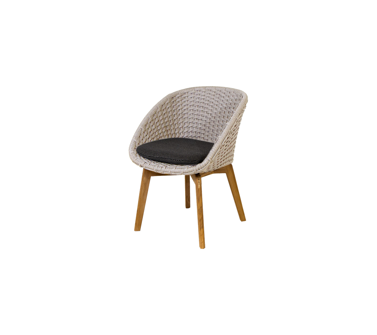 Peacock chair Sand Soft Rope w/teak by Cane-line