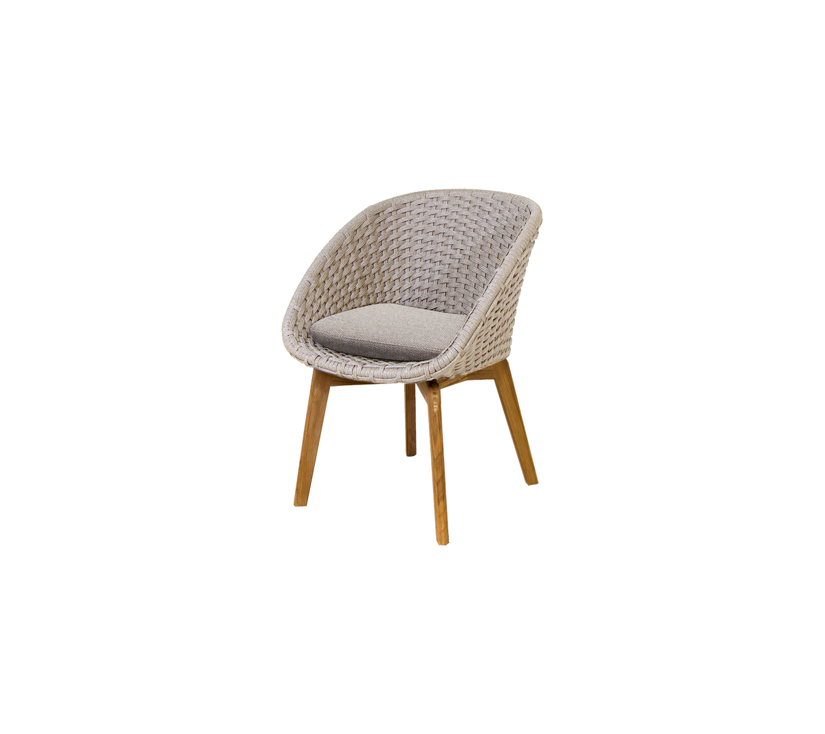 Peacock chair Sand Soft Rope w/teak by Cane-line