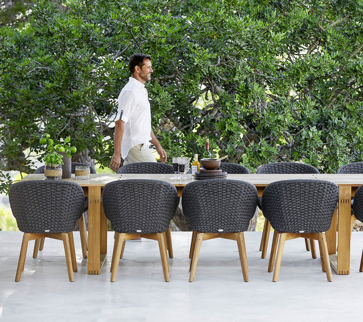 Peacock chair lifestyle by Cane-line
