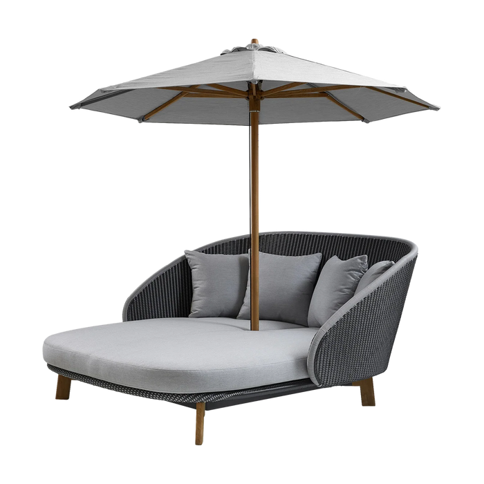 Peacock Daybed by Cane-line, designed by Foersom & Hiort-Lorenzen MDD