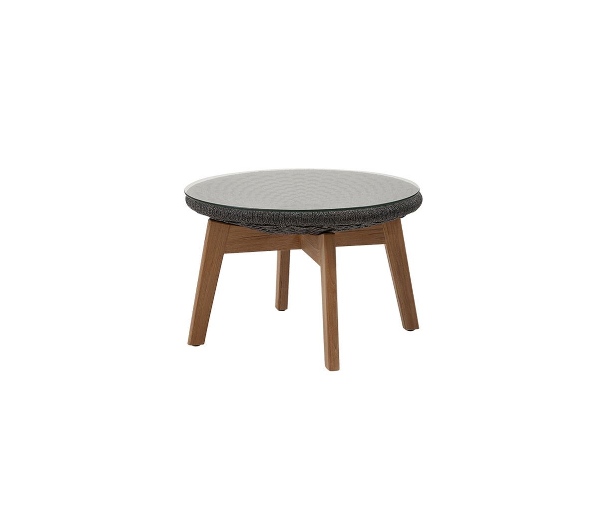 Peacock side table footstool by Cane-line