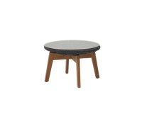 Peacock side table footstool by Cane-line