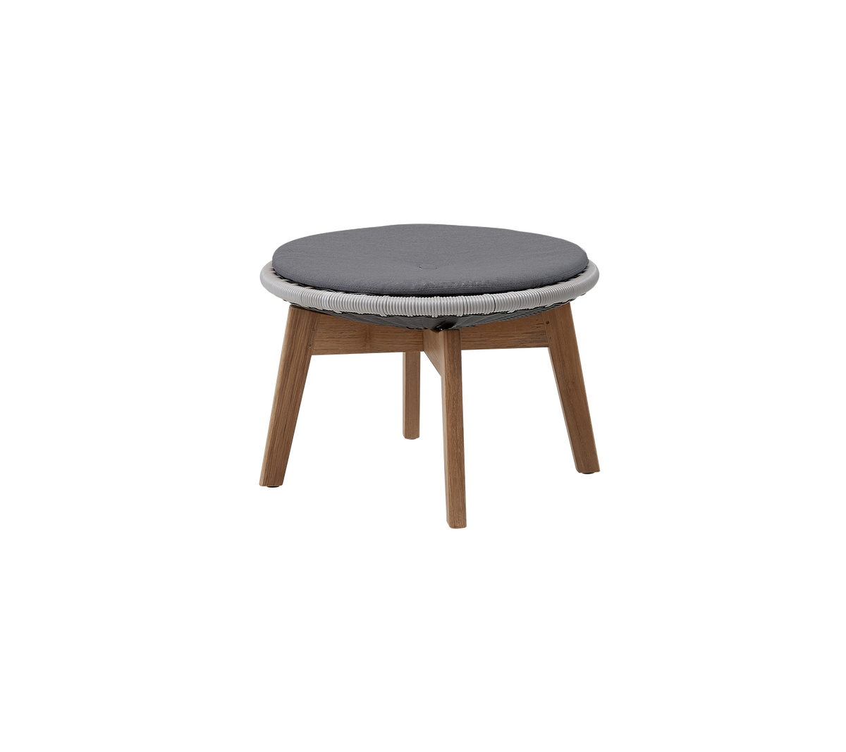 Peacock side table footstool by Cane-line