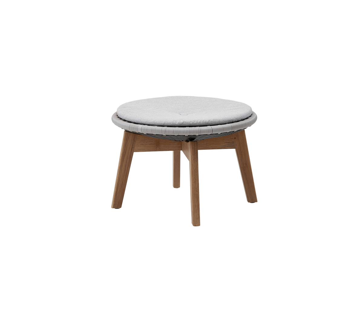 Peacock side table footstool by Cane-line