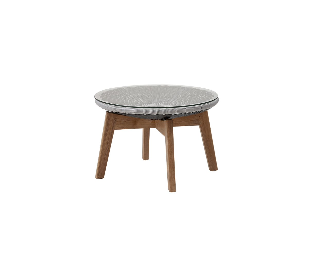 Peacock side table footstool by Cane-line