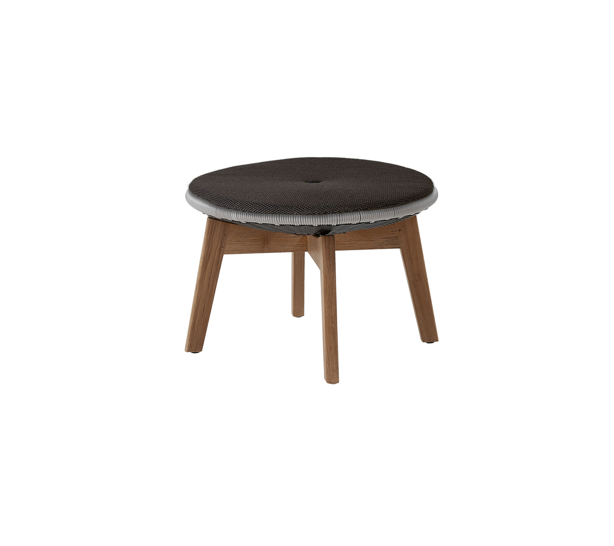 Peacock side table footstool by Cane-line
