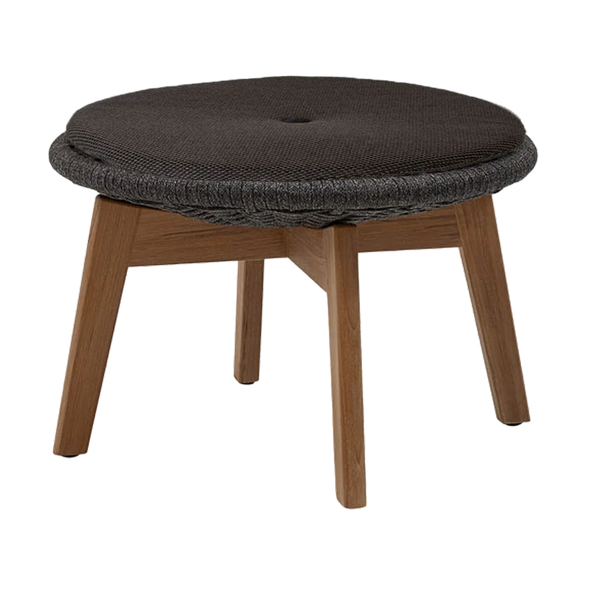 Peacock side table footstool by Cane-line, designed by Foersom & Hiort-Lorenzen MDD