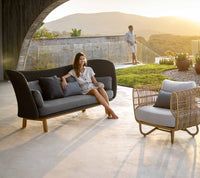 Peacock Wing 3-seater sofa lifestyle by Cane-line