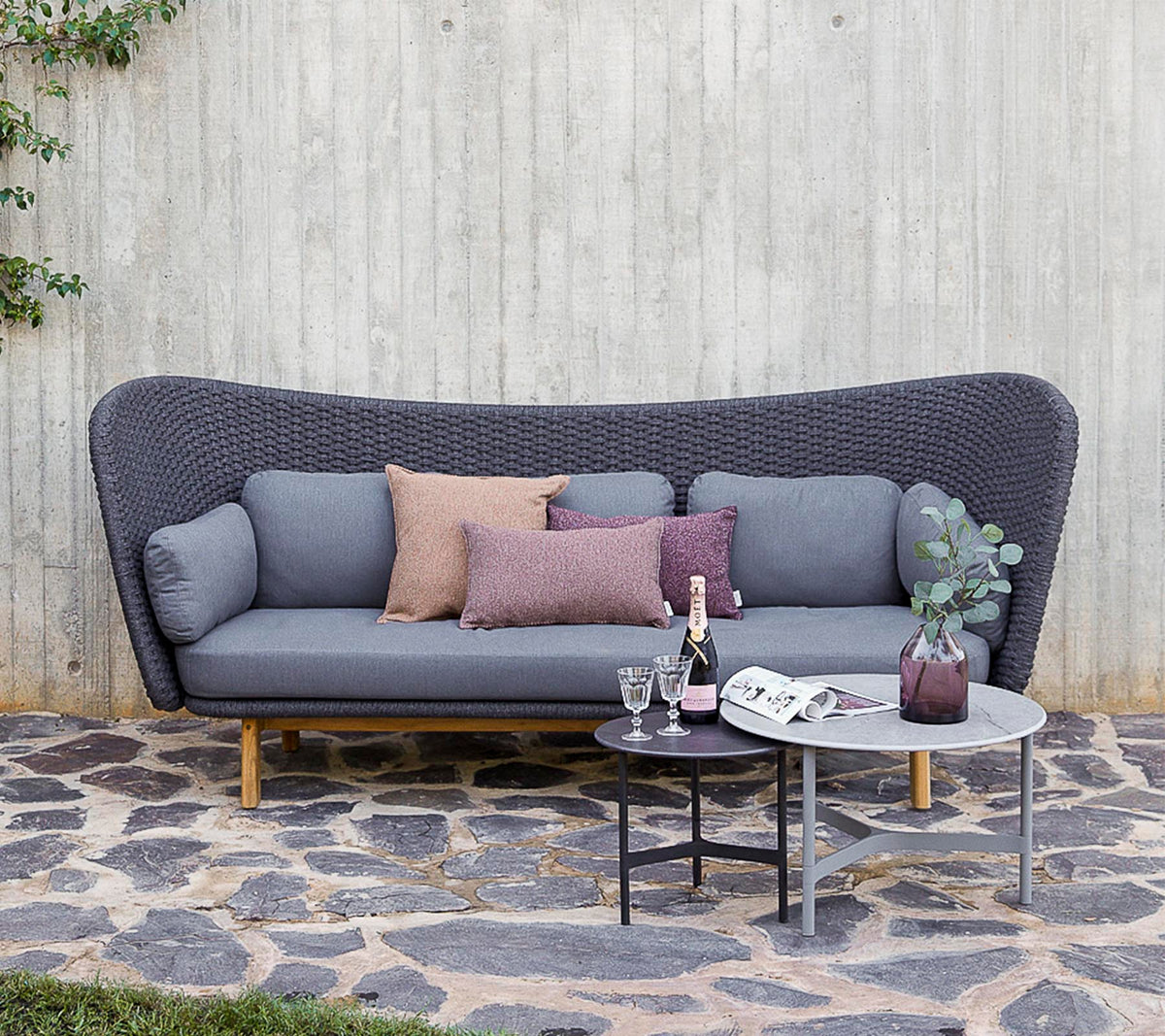 Peacock Wing 3-seater sofa lifestyle by Cane-line