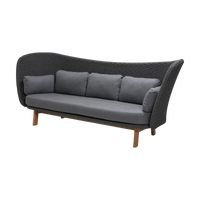 Peacock Wing 3-seater sofa by Cane-line, designed by Foersom & Hiort-Lorenzen MDD