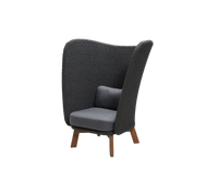 Peacock Wing highback chair by Cane-line