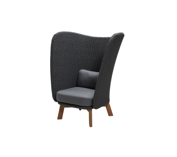 Peacock Wing highback chair by Cane-line