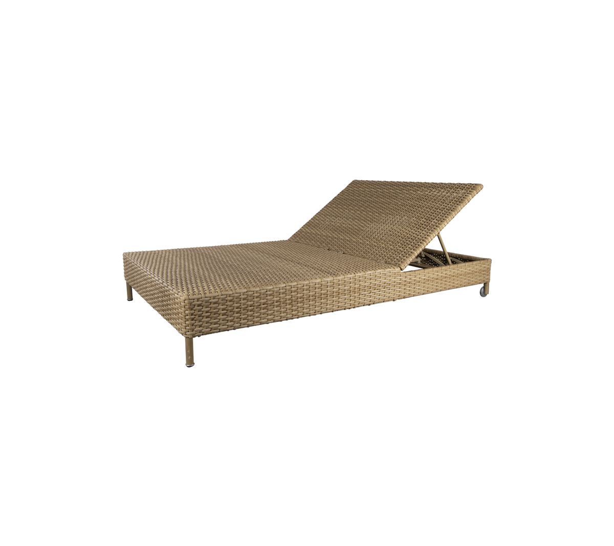 Rest sunbed double outdoor daybed by Cane-line, designed by Cane-line Design