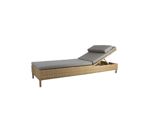 Rest sunbed single outdoor sunbed by Cane-line, designed by Cane-line Design