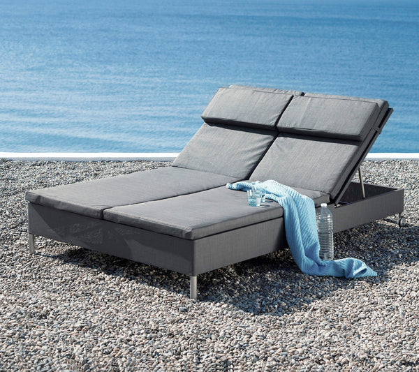 Rest sunbed Tex double outdoor daybed by Cane-line, designed by Cane-line Design