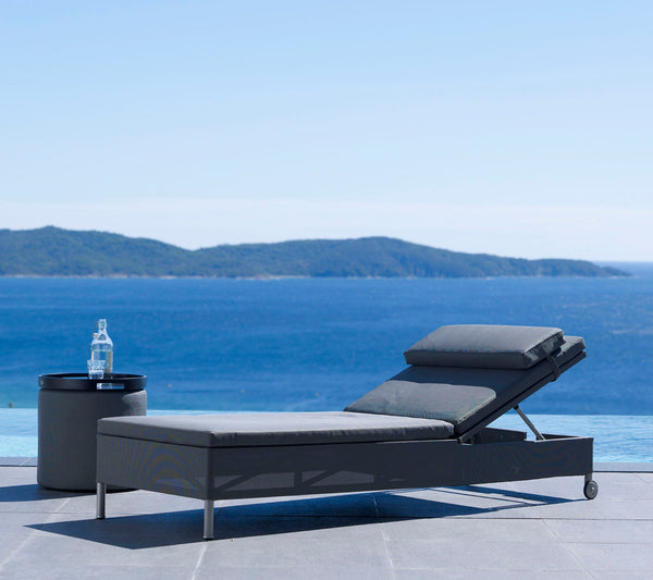 Rest sunbed Tex single outdoor sunbed by Cane-line, designed by Cane-line Design