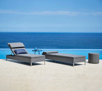 Rest sunbed Tex single outdoor sunbed by Cane-line, designed by Cane-line Design