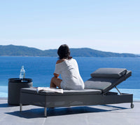 Rest sunbed Tex single outdoor sunbed by Cane-line, designed by Cane-line Design