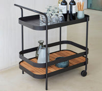 Roll bar trolley by Cane-line, designed by Welling/Ludvik