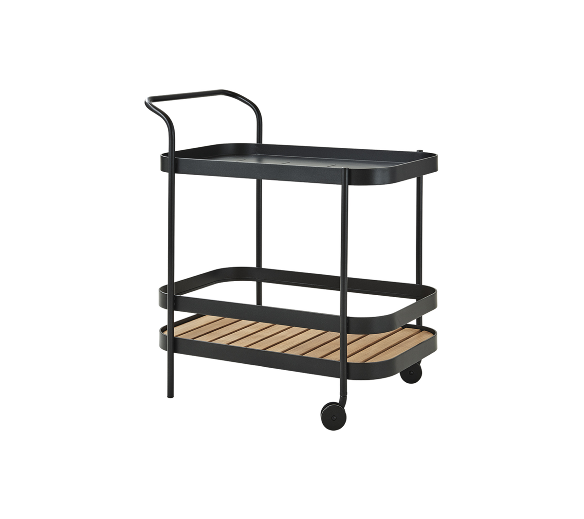 Roll bar trolley by Cane-line, designed by Welling/Ludvik