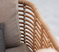 Sense lounge chair rattan detail lifestyle image by Cane-line