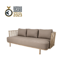 Outdoor Sense 3-seater sofa by Cane-line, designed by Foersom & Hiort-Lorenzen MDD