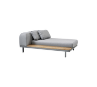 Side module, Space outdoor sectional sofa by Cane-line, designed by Foersom & Hiort-Lorenzen MDD