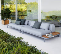 Space 2-seater module sofa outdoor sectional sofa by Cane-line, designed by Foersom & Hiort-Lorenzen MDD
