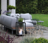 Space 2-seater module sofa outdoor sectional sofa by Cane-line, designed by Foersom & Hiort-Lorenzen MDD