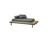 Space 2-seater module sofa outdoor sectional sofa by Cane-line, designed by Foersom & Hiort-Lorenzen MDD
