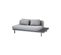 Space 2-seater module sofa outdoor sectional sofa by Cane-line, designed by Foersom & Hiort-Lorenzen MDD