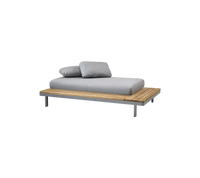 Space 2-seater module sofa outdoor sectional sofa by Cane-line, designed by Foersom & Hiort-Lorenzen MDD