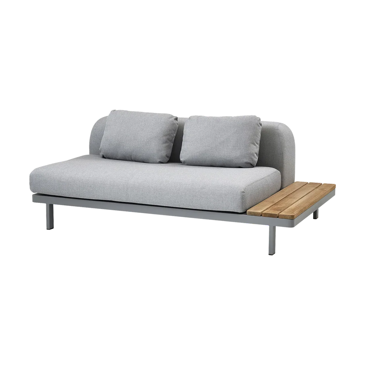 Space 2-seater module sofa outdoor sectional sofa by Cane-line, designed by Foersom & Hiort-Lorenzen MDD