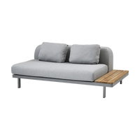 Space 2-seater module sofa outdoor sectional sofa by Cane-line, designed by Foersom & Hiort-Lorenzen MDD