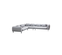 Space modular corner sofa outdoor sectional sofa by Cane-line, designed by Foersom & Hiort-Lorenzen MDD