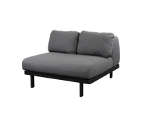 Space single module outdoor sectional sofa by Cane-line, designed by Foersom & Hiort-Lorenzen MDD