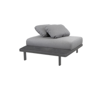 Space single module outdoor sectional sofa by Cane-line, designed by Foersom & Hiort-Lorenzen MDD