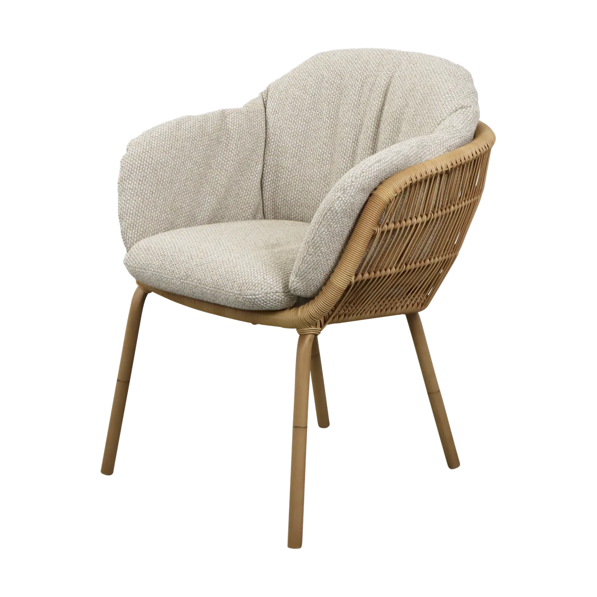 Stay chair, stackable outdoor dining chair by Cane-line, designed by Cane-line Design