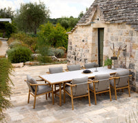 Sticks armchair cushion set shown with the Sticks armchair by Cane-line