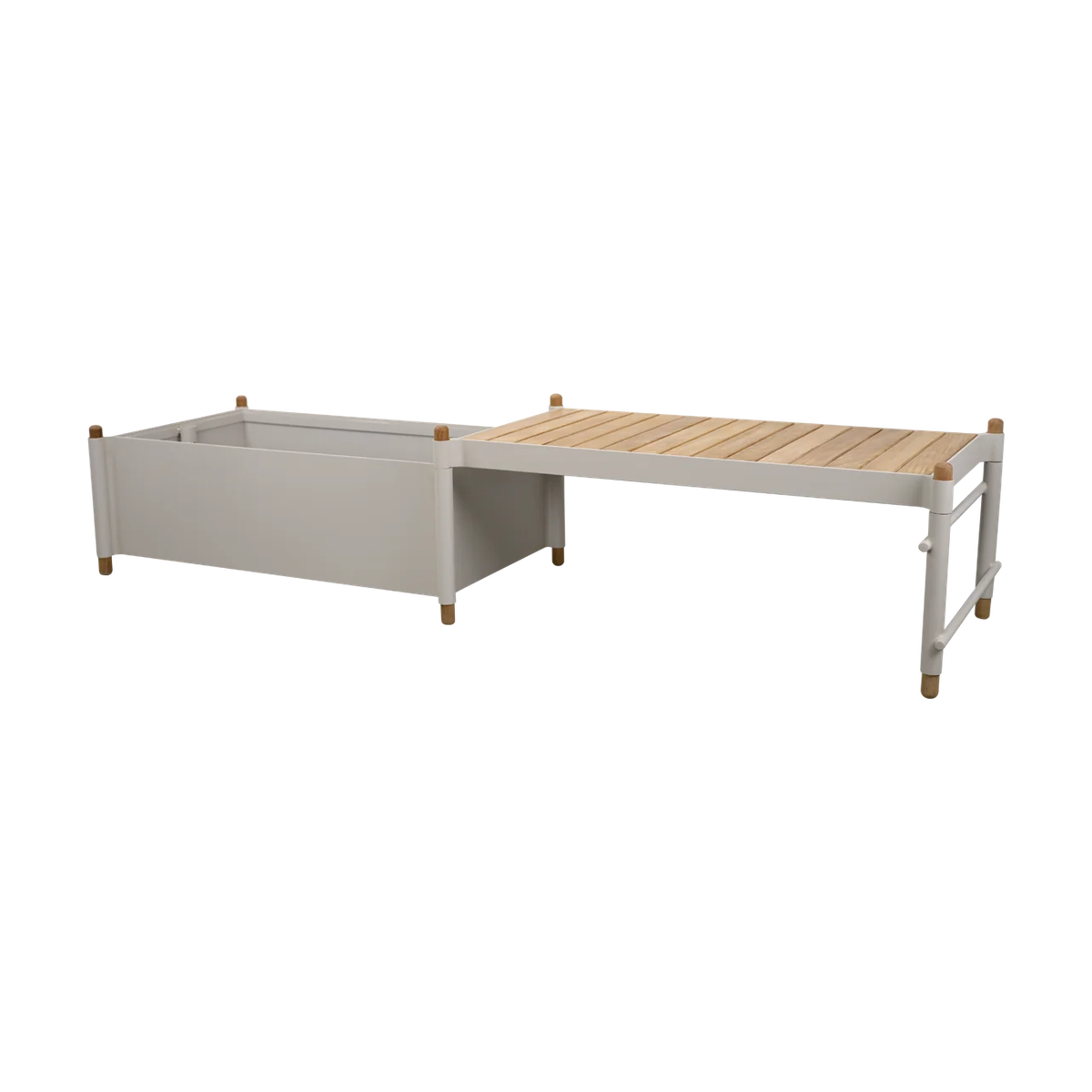 Sticks bench with planter by Cane-line