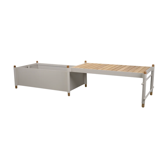 Sticks bench with planter by Cane-line