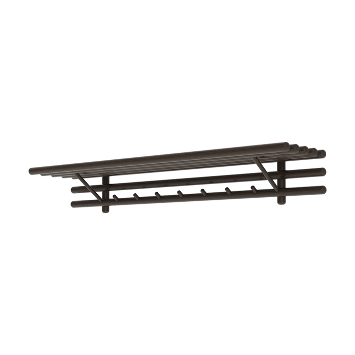 Sticks coat rack with hat shelf by Cane-line