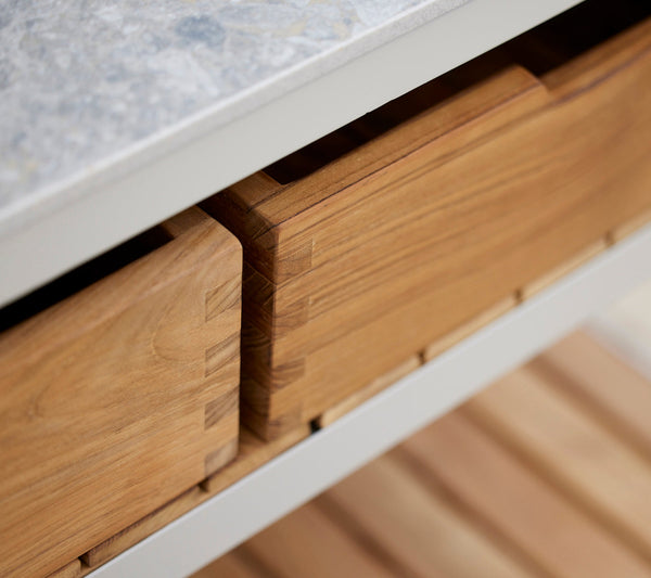 Sticks kitchen teak boxes lifestyle image by Cane-line
