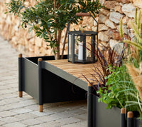 Sticks planter bench outdoor lifestyle by Cane-line