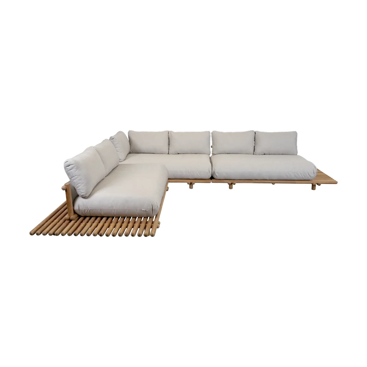 Sticks platform corner sofa large outdoor sectional sofa by Cane-line, designed by Cane-line Design