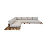 Sticks platform corner sofa large outdoor sectional sofa by Cane-line, designed by Cane-line Design