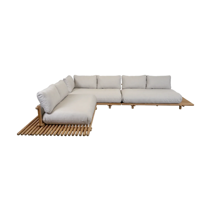 Sticks platform corner sofa large outdoor sectional sofa by Cane-line, designed by Cane-line Design